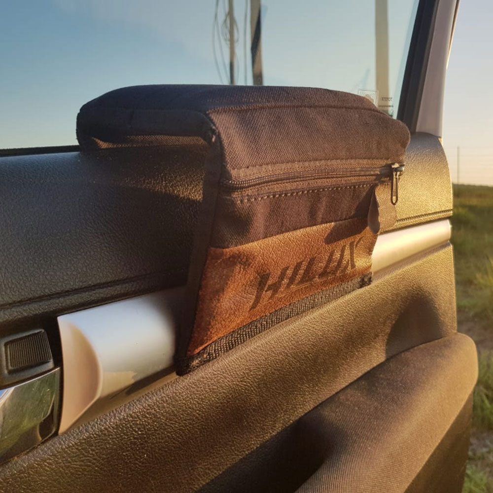 Arm Rest Cotton Canvas and Leather Accessories